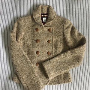 Beige J Crew Winter Jacket